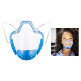 Maxbell 4 Pieces Clear Face Shield Mouth Cover Reusable Mouth
