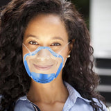 Maxbell 4 Pieces Clear Face Shield Mouth Cover Reusable Mouth