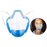 Maxbell 4 Pieces Clear Face Shield Mouth Cover Reusable Mouth