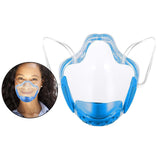 Maxbell 4 Pieces Clear Face Shield Mouth Cover Reusable Mouth