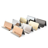 Maxbell 2xBusiness Card Holders Name Stand Collection Rack Organizer Champagne B