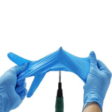Maxbell 3x10Pcs Strong Nitrile Gloves Powder Free Pet Care Protective Gloves Blue XL