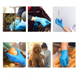 Maxbell 3x10Pcs Strong Nitrile Gloves Powder Free Pet Care Protective Gloves Blue XL