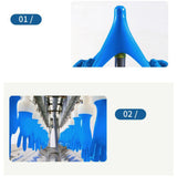 Maxbell 2x10Pcs Strong Nitrile Gloves Powder Free Pet Care Protective Gloves Blue XL