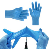 Maxbell 3x10Pcs Strong Nitrile Gloves Powder Free Pet Care Protective Gloves Blue XL