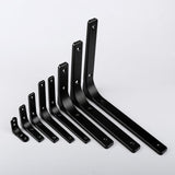Maxbell 3xHeavy Duty Shelf Bracket Wall Hanging Shelve L Shaped Brackets Black 2Inch