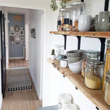 Maxbell 3xHeavy Duty Shelf Bracket Wall Hanging Shelve L Shaped Brackets Black 2Inch