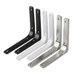 Maxbell 3xHeavy Duty Shelf Bracket Wall Hanging Shelve L Shaped Brackets Black 2Inch