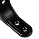 Maxbell 3xHeavy Duty Shelf Bracket Wall Hanging Shelve L Shaped Brackets Black 2Inch