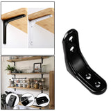 Maxbell 3xHeavy Duty Shelf Bracket Wall Hanging Shelve L Shaped Brackets Black 2Inch