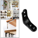 Maxbell 3xHeavy Duty Shelf Bracket Wall Hanging Shelve L Shaped Brackets Black 2Inch