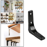 Maxbell 3xHeavy Duty Shelf Bracket Wall Hanging Shelve L Shaped Brackets Black 3Inch