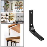 Maxbell 3xHeavy Duty Shelf Bracket Wall Hanging Shelve L Shaped Brackets Black 5Inch