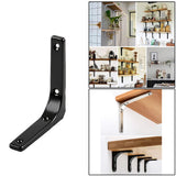 Maxbell 2xHeavy Duty Shelf Bracket Wall Hanging Shelve L Shaped Brackets Black 5Inch