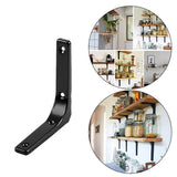 Maxbell 3xHeavy Duty Shelf Bracket Wall Hanging Shelve L Shaped Brackets Black 5Inch