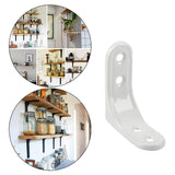 Maxbell 2xHeavy Duty Shelf Bracket Wall Hanging Shelve L Shaped Brackets White 2Inch