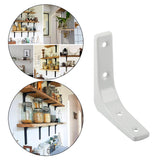 Maxbell 2xHeavy Duty Shelf Bracket Wall Hanging Shelve L Shaped Brackets White 3Inch