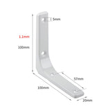 Maxbell 4xHeavy Duty Shelf Bracket Wall Hanging Shelve L Shaped Brackets White 4Inch