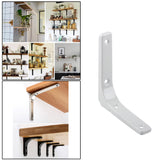 Maxbell 3xHeavy Duty Shelf Bracket Wall Hanging Shelve L Shaped Brackets White 4Inch