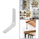Maxbell 2xHeavy Duty Shelf Bracket Wall Hanging Shelve L Shaped Brackets White 4Inch