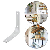 Maxbell 3xHeavy Duty Shelf Bracket Wall Hanging Shelve L Shaped Brackets White 4Inch