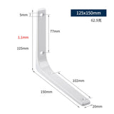 Maxbell 2xHeavy Duty Shelf Bracket Wall Hanging Shelve L Shaped Brackets White 6Inch