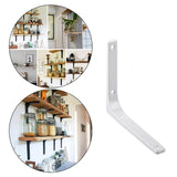Maxbell 2xHeavy Duty Shelf Bracket Wall Hanging Shelve L Shaped Brackets White 6Inch