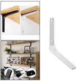 Maxbell 4xHeavy Duty Shelf Bracket Wall Hanging Shelve L Shaped Brackets White 6Inch