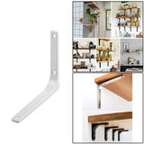 Maxbell 2xHeavy Duty Shelf Bracket Wall Hanging Shelve L Shaped Brackets White 6Inch