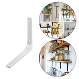 Maxbell 4xHeavy Duty Shelf Bracket Wall Hanging Shelve L Shaped Brackets White 6Inch