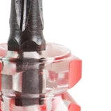 Maxbell 2xPortable Screwdriver Kit Repair Tools Transparent Handle Precision Repair Red