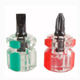 Maxbell 2xPortable Screwdriver Kit Repair Tools Transparent Handle Precision Repair Red
