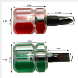 Maxbell 4xPortable Screwdriver Kit Repair Tools Transparent Handle Precision Repair Red