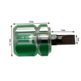 Maxbell 4xPortable Screwdriver Kit Repair Tools Transparent Handle Precision Repair Green