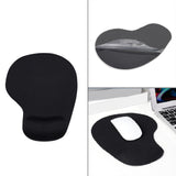 Mouse Pad Non-slip Mat Wrist Rest Rubber for Office Home Desk Computer Black