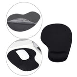 Mouse Pad Non-slip Mat Wrist Rest Rubber for Office Home Desk Computer Black