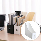 Maxbell 3xMultifunction Desktop File Book Holder Organizer Stand for Home Office White