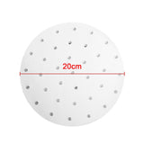 Maxbell 4xAir Fryer Lining Paper 100 Pack Perforated Parchment Steam Paper Round 20cm