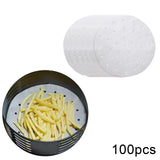 Maxbell 2xAir Fryer Lining Paper 100 Pack Perforated Parchment Steam Paper Round 20cm