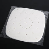 Maxbell 4xAir Fryer Lining Paper 100 Pack Perforated Parchment Steam Paper Square 18cm