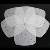 Maxbell 4xAir Fryer Lining Paper 100 Pack Perforated Parchment Steam Paper Square 18cm