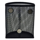 Magnetic Pencil Holder Black Mesh Basket for Locker Refrigerator Table semicircle