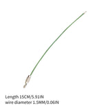 Maxbell 4xWire Keychain Cable 6inch Stainless Steel Hiking for Key Fobs Jewelry DIY Green