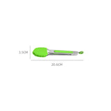 Maxbell 3xKitchen Tongs with Silicone Tips Food BBQ Cooking Utensil 7 inch Green