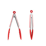 Maxbell 3xKitchen Tongs with Silicone Tips Food BBQ Cooking Utensil 7 inch Green