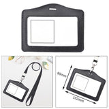 Maxbell 2xID Badge Holder with Neck Lanyard Multipurpose Badge Holder for Shop School