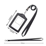 Maxbell 2xID Badge Holder with Neck Lanyard Multipurpose Badge Holder for Shop School
