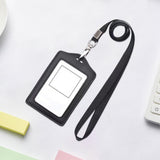 Maxbell 4xID Badge Holder with Neck Lanyard Multipurpose Badge Holder for Shop School
