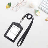 Maxbell 2xID Badge Holder with Neck Lanyard Multipurpose Badge Holder for Shop School