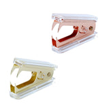 Maxbell 3xManual Stapler Transparent Acrylic for Bookbinding Document Office Supplies Rose Gold
